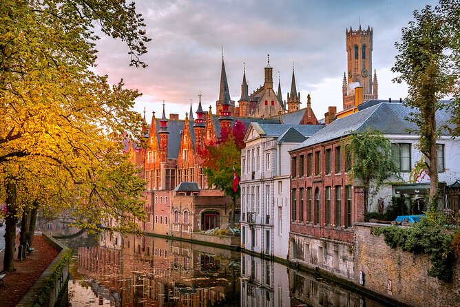 Across Bruges History Equals Fun with chocolate and waffle sample - Burg Square and the civic heart of Bruges
