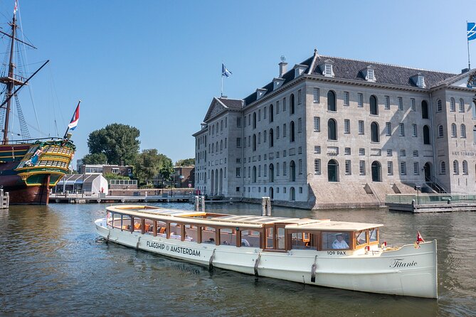 Amsterdam Historic Tour On Classic Saloon Boat - Drinks, Cheese, Blankets, and the No-Toilet Reality
