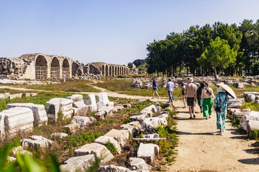 Antalya: Ancient Perge, Aspendos Theater & City of Side Tour - A riverside lunch that breaks up the ruins