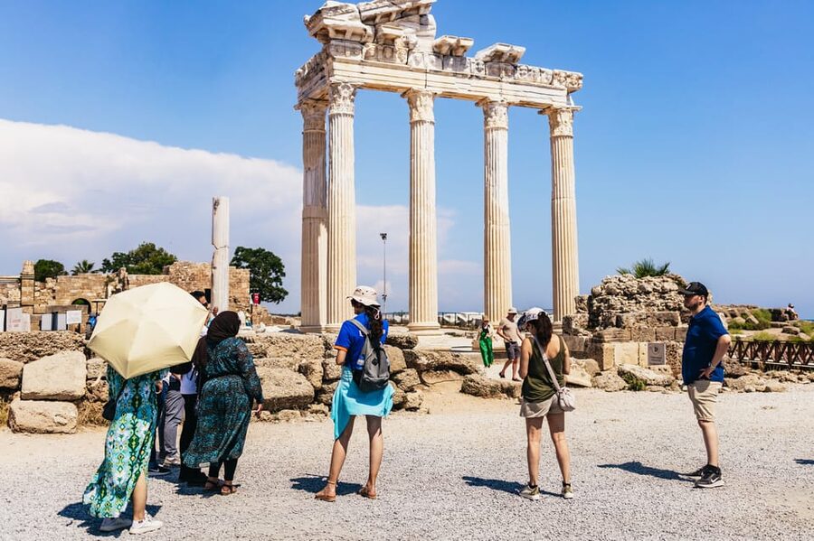 Antalya: Ancient Perge, Aspendos Theater & City of Side Tour - Guides, group size, and the human side of the tour