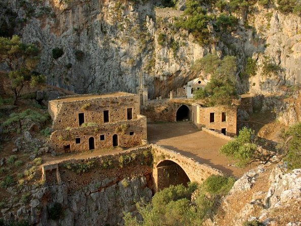 Archaeological Bus Tour To Akrotiri Excavations & Red Beach - Megalochori and the feel of an old village