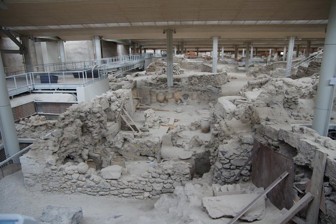 Archaeological Bus Tour To Akrotiri Excavations & Red Beach - What the $57 price really covers