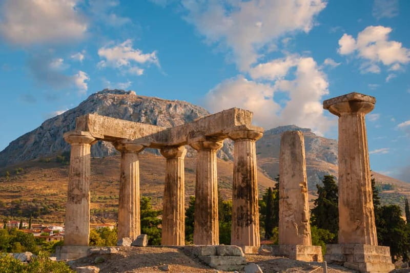 Athens: Ancient Corinth Tour with Official Guide & Tickets - Apollo’s Temple and the oldest visible Corinth