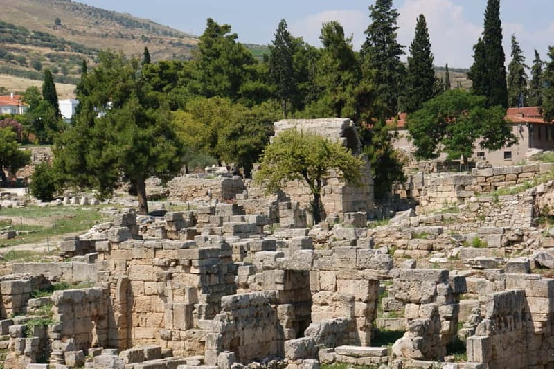 Athens: Ancient Corinth Tour with Official Guide & Tickets - Seeing Ancient Corinth through the Agora