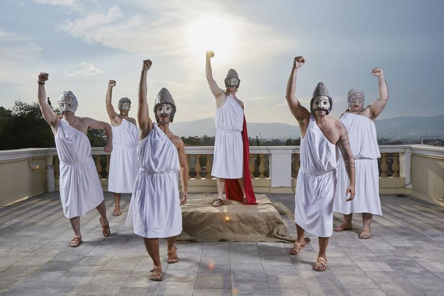 Athens: Ancient Greek Theater Performance - A rooftop theater with the Acropolis as scenery