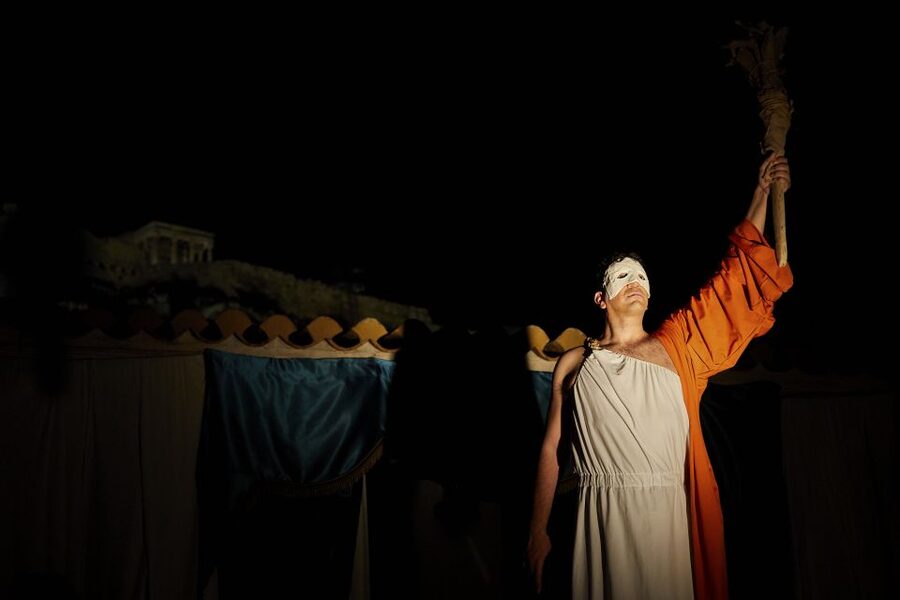 Athens: Ancient Greek Theater Performance - Small comforts on a historic terrace