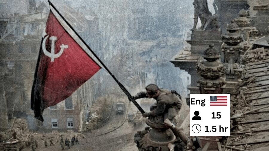 Berlin Battlefield Tour - Operation Berlin 1945 - The first viewpoint and the walk toward the battlefield
