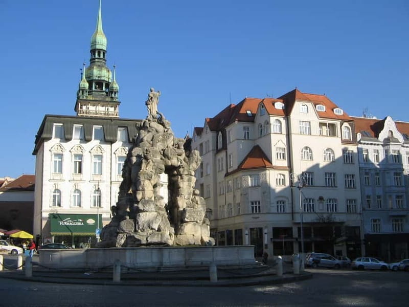 Brno: Historic Downtown Walking Tour - Capuchin Square and the mummified noblemen