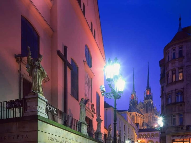 Brno: Historic Downtown Walking Tour - The Old Town Hall, dragon, and wheel