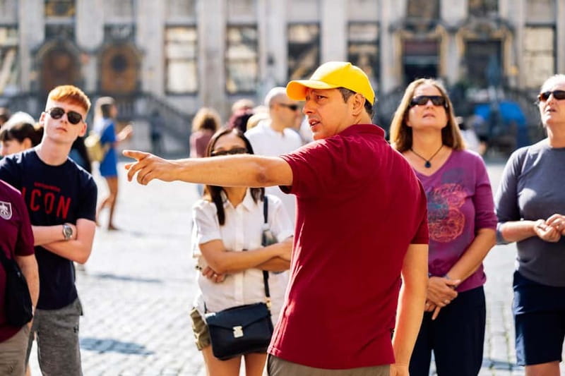 Brussels: Historical Tour with Chocolate & Waffle Tasting - Grand Place sets the tone
