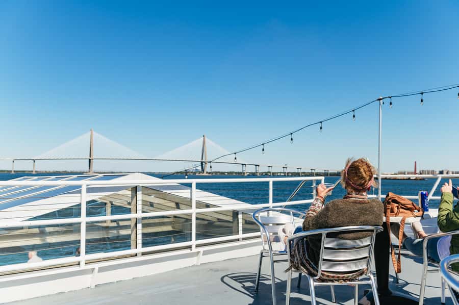 Charleston: Daytime or Sunset Historic Harbor Cruise - Dolphins, pelicans, and the open water