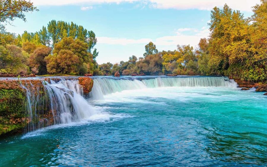 City of Side: Green Canyon, Waterfall, Ancient City Mix Tour - Oymapinar Dam puts the scenery in context