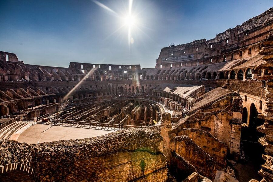 Colosseum: Underground and Ancient Rome Tour - Entering the Colosseum through the arena floor