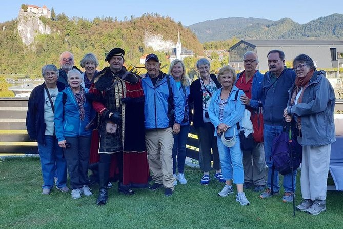 Cosmopolitan "medieval" Bled Walking Tour - Medieval costume with more than a costume story
