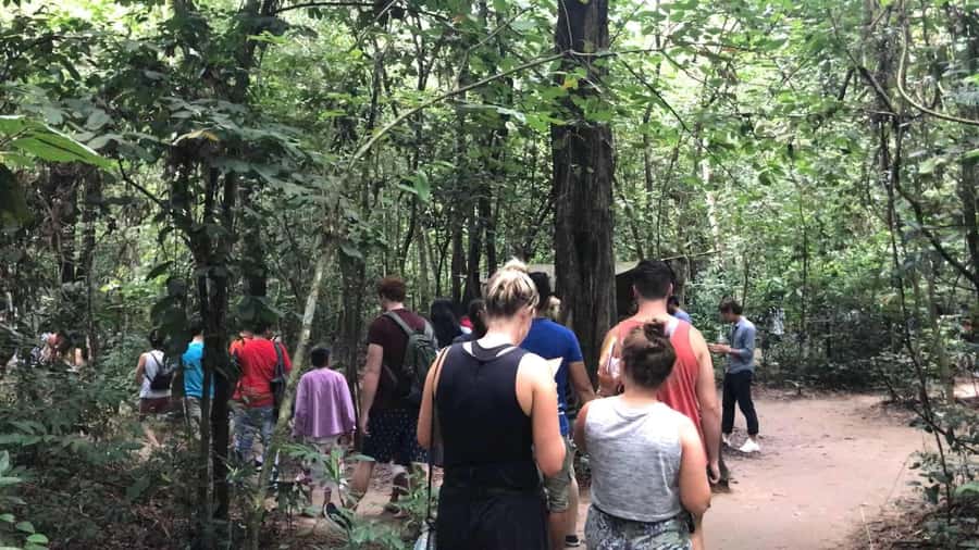 Cu Chi Tunnels Guided Tour: Vietnam War History Half-Day - Crawling through the tunnel