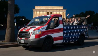 D.C: Monuments & History Guided Open-Air Bus Tour-Day &Night