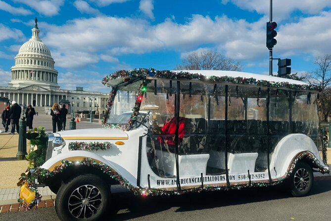 DC Monuments & History Guided E-Cart Tour-Blankets - A fast ride through the capital’s big story