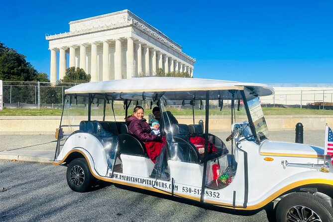 DC Monuments & History Guided E-Cart Tour-Blankets - Lincoln Memorial and the war memorials
