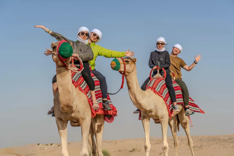 Dubai: Heritage Safari, Camel Ride & Al Marmoom Oasis Dinner - A five-course Emirati dinner under the desert sky