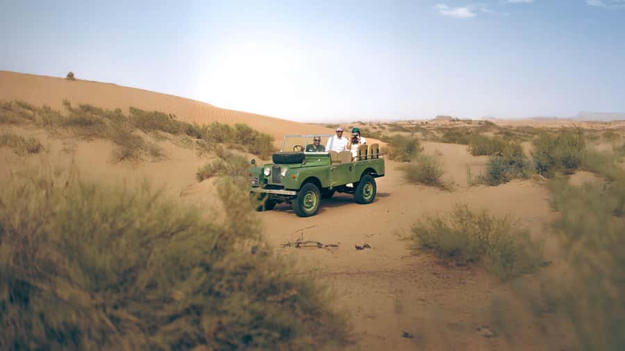 Dubai: Heritage Safari in Vintage Land Rover with Dinner - Searching for oryx, gazelles, and desert plants