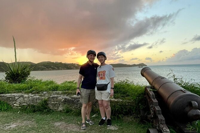 E-Bike Historical Sunset Tour in Fort James - Antigua’s western coast at sunset