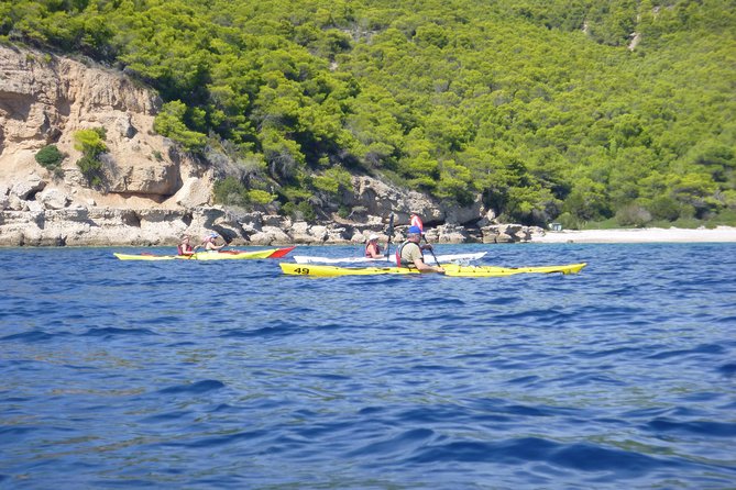Epidavros sea kayak at the Ancient sunken city tour, small ancient theater - A local meal at Athina EcoFarm