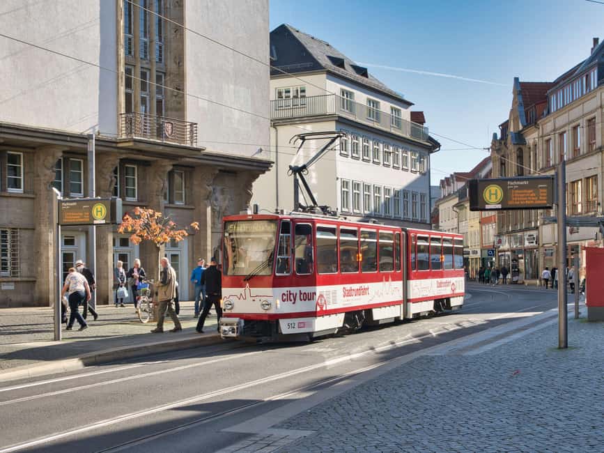 Erfurt Tour - City tour with the historic tram - Riding at the speed of the eighties