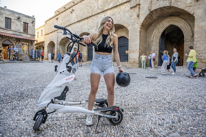 Explore the Medieval city of Rhodes on scooters - 2 hours - Mandraki Harbour and Rhodes New Town