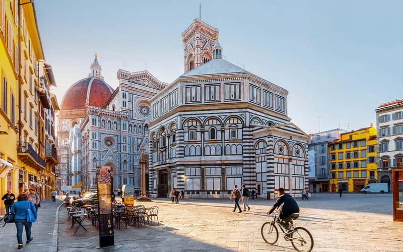 Florence to Fiesole golf cart tour:History & Panoramic views - San Romolo Cathedral and the town itself