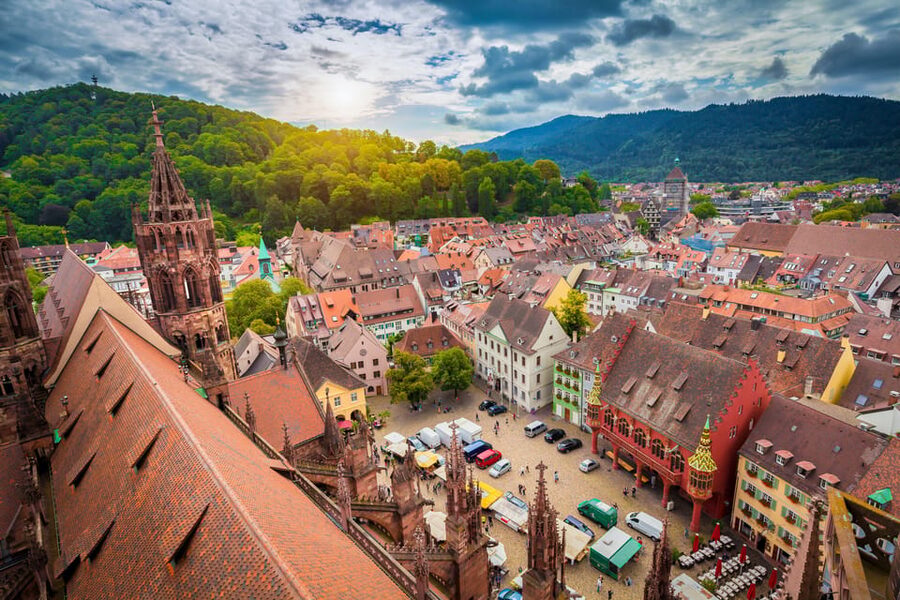 Freiburg: Exciting City Tour with sightseeing and history - Rathausplatz and the Old Town Hall