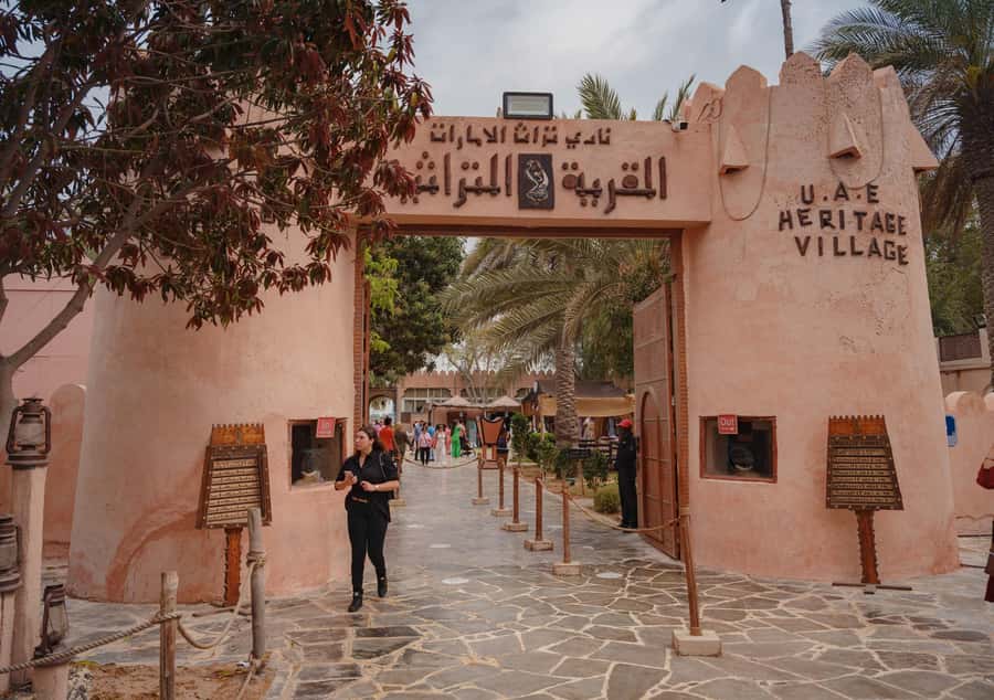 From Abu Dhabi: Grand Mosque, Royal Palace& Heritage Village - Heritage Village: a short introduction to desert life