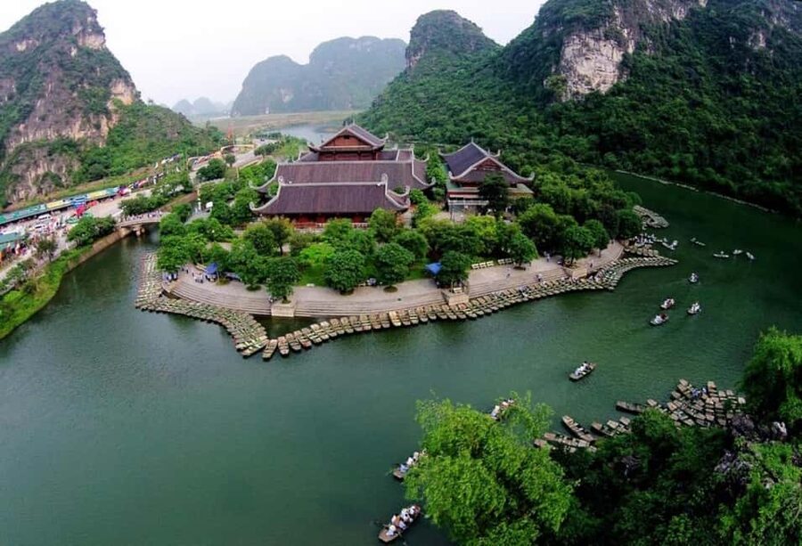 From Hanoi: Trang An eco-tourism - Hoa Lu ancient & Mua Cave - Lunch at about 12:30 PM