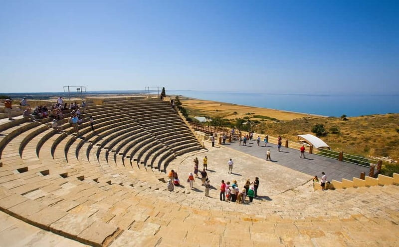 From Limassol: Ancient Kourion Tour with Paphos Town - Kourion’s theater above the sea