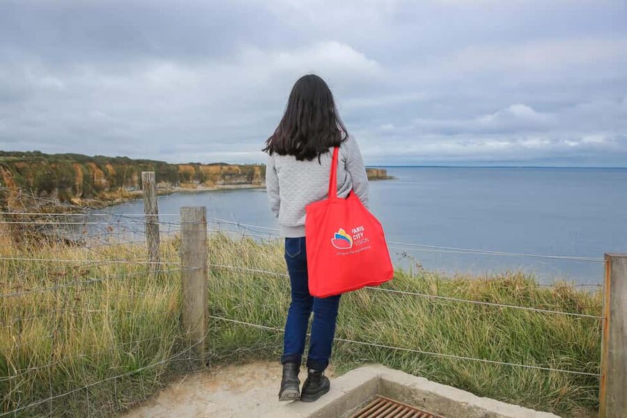 From Paris: Normandy D-Day Beaches Day Trip - Pointe du Hoc, craters and cliffs above the sea