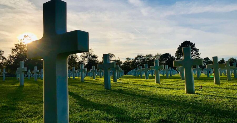 From Paris: Normandy Landing Beaches D-Day Tour by Minibus - The American Cemetery at Colleville-sur-Mer