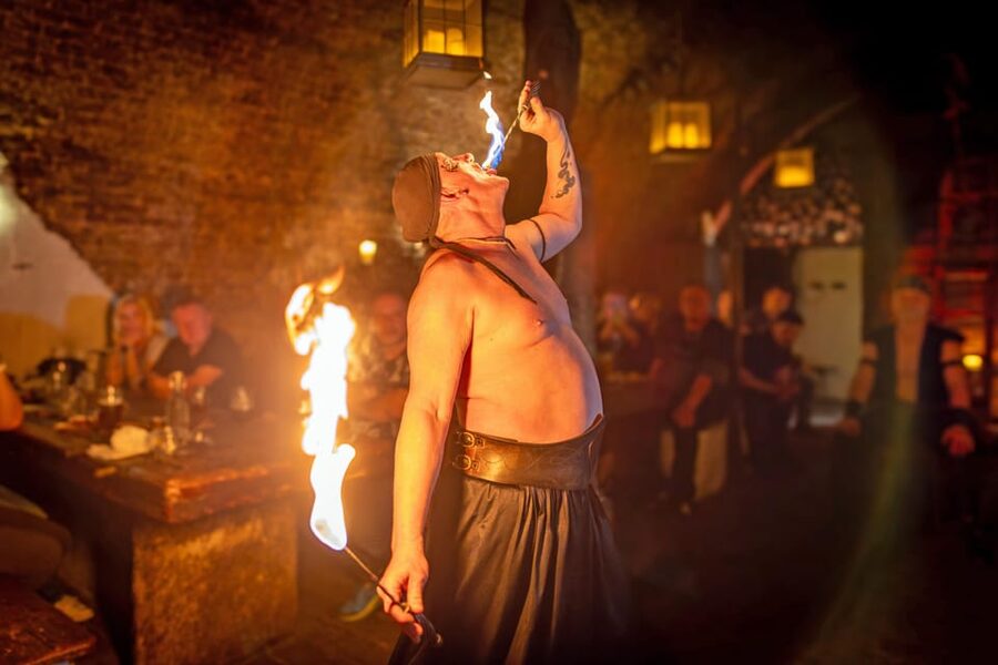 From Prague: Medieval Dinner, Show, Castle and Brewery - Dětenice Castle, period rooms, and a short visit