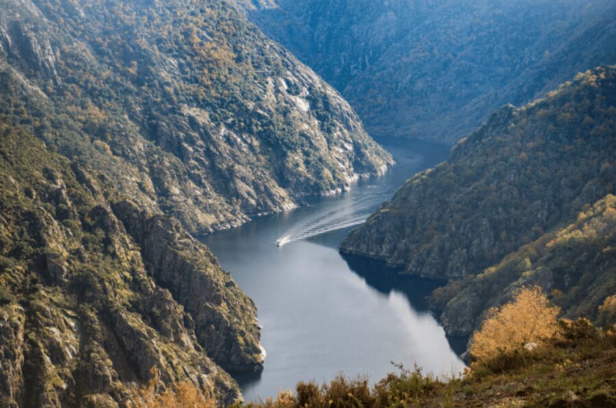 From Santiago: Ribeira Sacra History & Art Trip with Cruise - Cruising below the vineyards