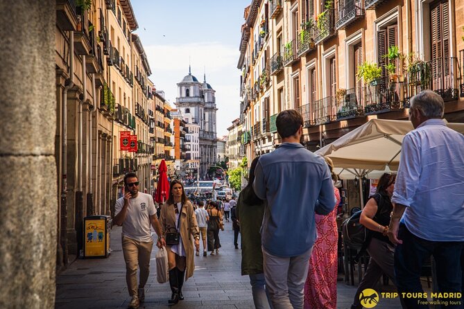 Guided Tour of Madrid of the Austrias and the Historic Center - Plaza de la Villa shows the older city beneath the palace Madrid