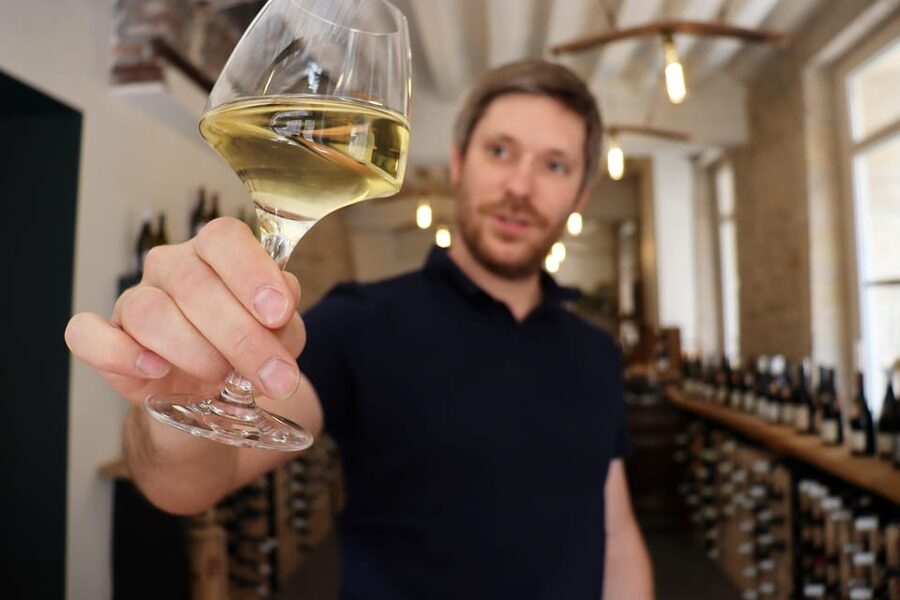 Historic Center of Dijon : Discovery Tasting Wine Burgundy - French and English, with a language check