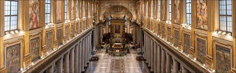Historical and Spiritual Jorney in Papal Basilicas - St. Paul Outside the Walls starts the day quietly
