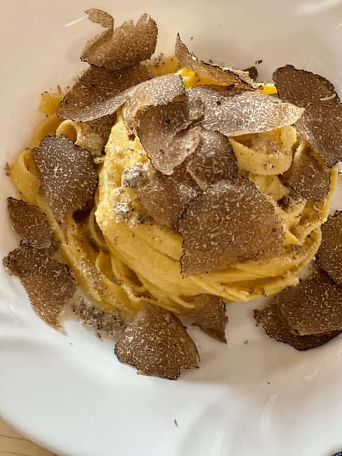 Homemade Pasta in a Peaceful Medieval Village - The black truffle option