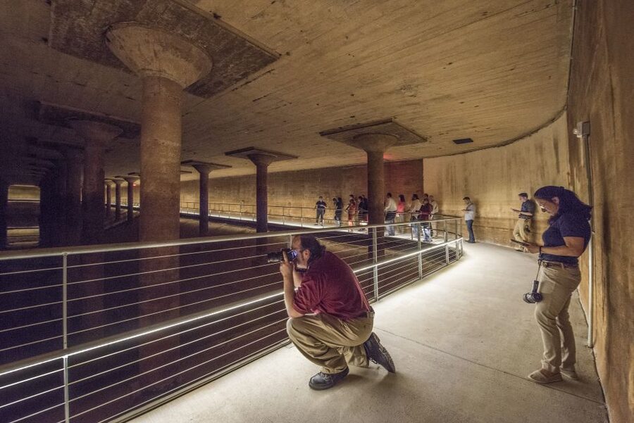 Houston: Buffalo Bayou Park Cistern History Tour - Entering Houston’s former water reservoir
