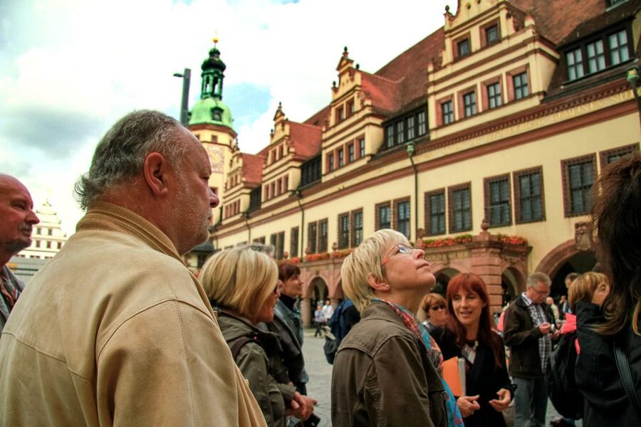 Leipzig: 1.5-Hour Historical Walking Tour in German - Mädler Passage and the drama of old commerce