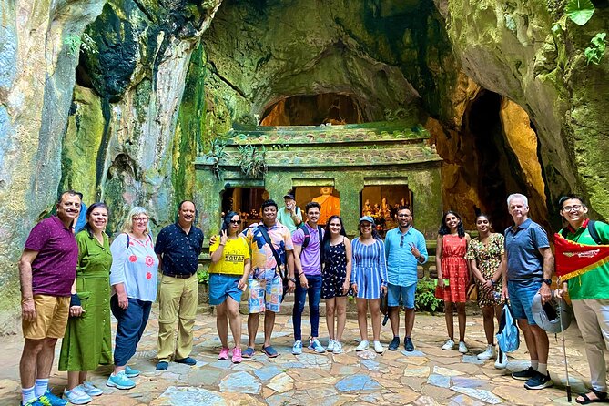 Linh Ung Pagoda - Marble Mountains - Hoi An Ancient Town Daily Ingroup Tour - Three old buildings with different stories