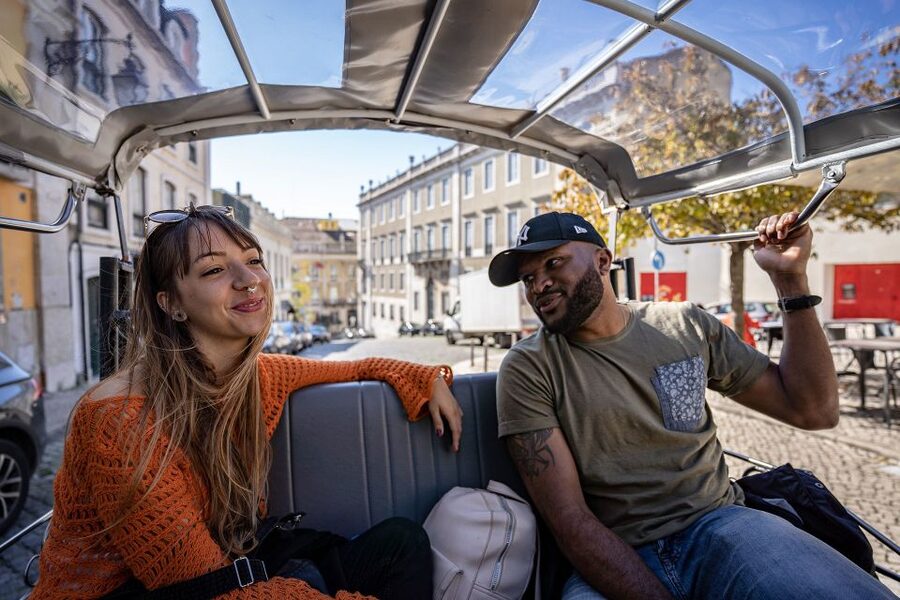 Lisbon: Guided Tuk-Tuk Tour Along the Historic Tram Line 28 - Chiado and the center of Lisbon