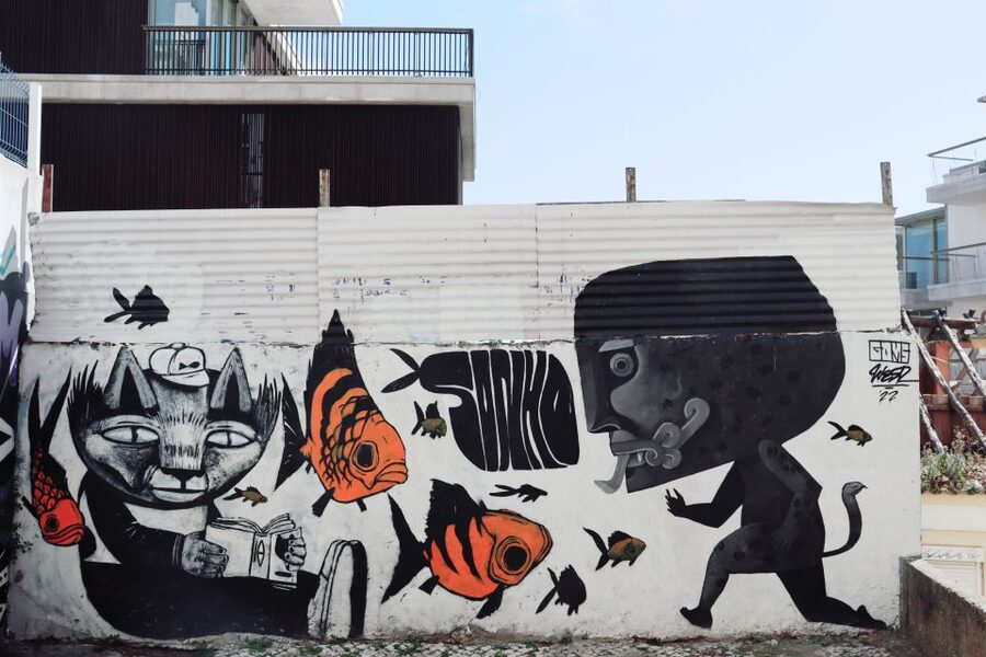 Lisbon: Street Art and Historical Walking Tour - Miradouro Portas do Sol and the view toward São Jorge Castle