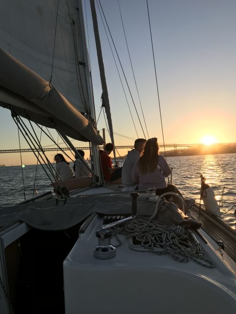 Lisbon Sunset Sailing – Small Group (max 10) Wine & History - What the skipper adds to the evening