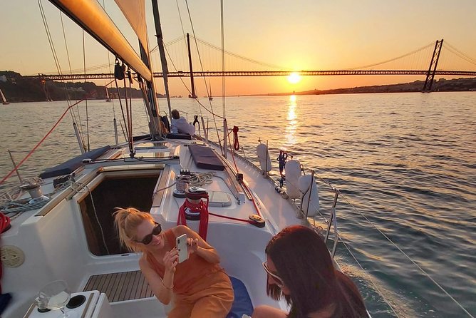 Lisbon: Sunset Sailing with Portuguese Wine and History - From Doca de Santo Amaro toward Belém