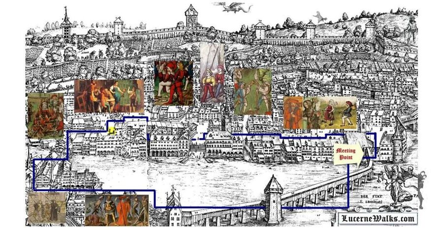 Lucerne: 1-Hour Historical Tour with Night Watchman - Wine Market, mercenaries, and medieval justice