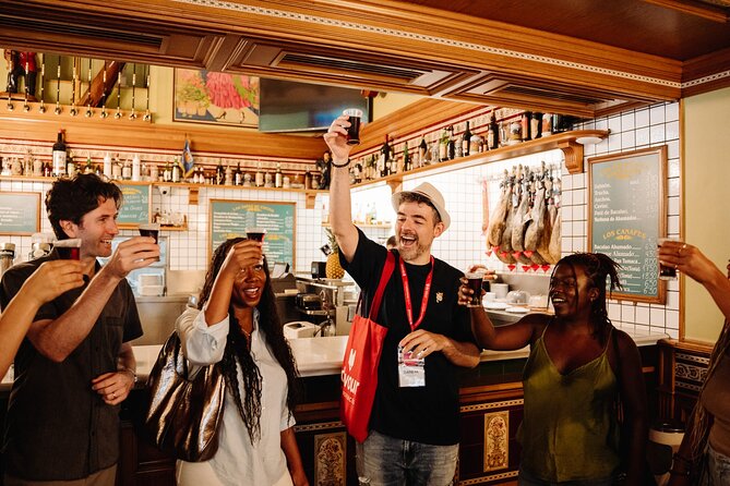 Madrid Tapas & Taverns Small Group Food & History Tour - La Casa del Abuelo finishes with garlic shrimp